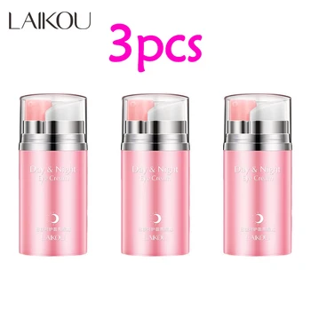 3pcs LAIKOU Day and Night Eye Essence Cream Moisturizing Eye Cream Eye Bags Hydrate Lightening Serum Skin Care Products