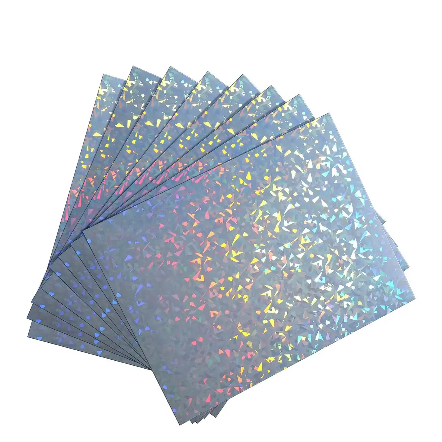 A4 10/20/30/40/50PCS 잉크젯 프린터용 홀로그램 다이아몬드 인쇄용 비닐 스티커, 절단 용이, 방수, DIY 공예 및 라벨