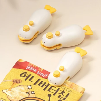 Cute Duck Handheld Vacuum Sealer Rechargeable Magnetic Bag Sealer for Freshness Portable Easy Use Kitchen Gadget 2 in 1 Mini 1