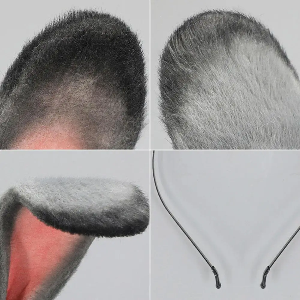 Animal Fur Rabbit Long Ear Headband Cosplay Sexy Faux Rabbit Officer Head Hoop Lolita Christmas Party Hair Band Hair Accessories