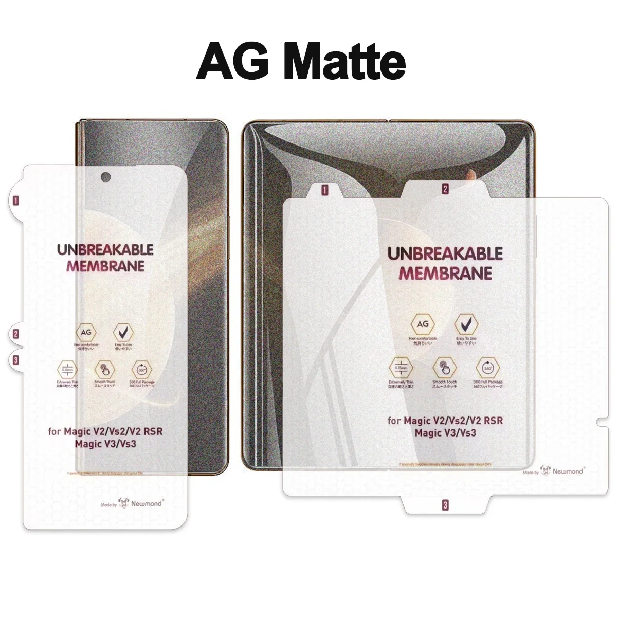 Unbreakable Front Flexible Hydrogel Film Screen Protector - HD Glossy & AG Matte Frosted Finish