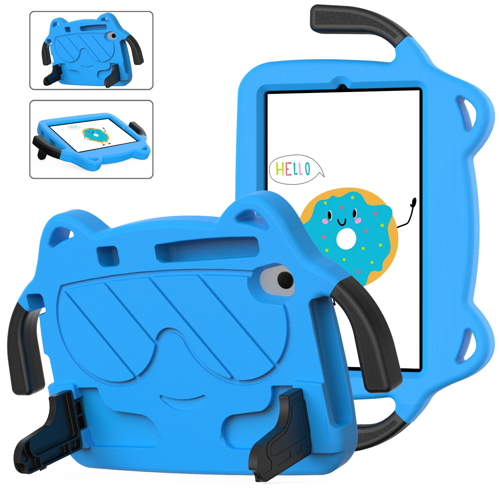 Kids Shockproof EVA Tablet Case with Handle Stand - Full Protection Cover