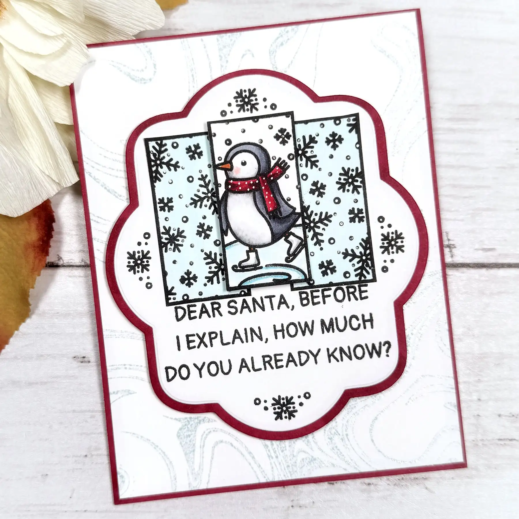 Description Picture 2 of itemChristmas Word Postcard Road Background Clear Stamps Cutting Dies Stencil for DIY Making Gift Card Scrapbook 2025 Cozy Corners