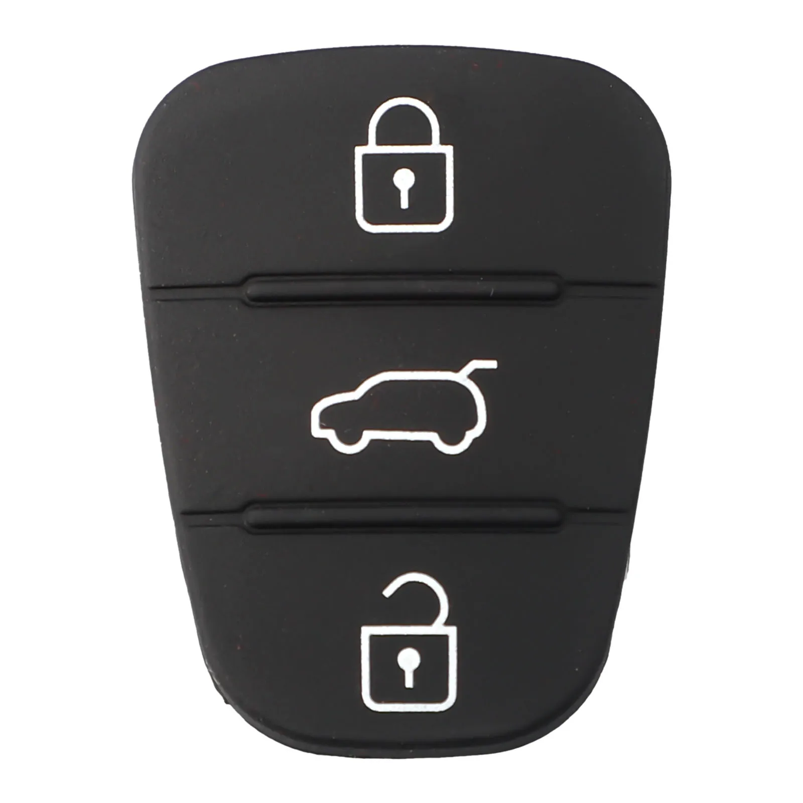 

2pcs 3 Buttons Remote Car Key Shell Fob Rubber Pad Black For Hyundai I10 I20 I30 For KIA 2012 Remote Car Key Fob Case Cover
