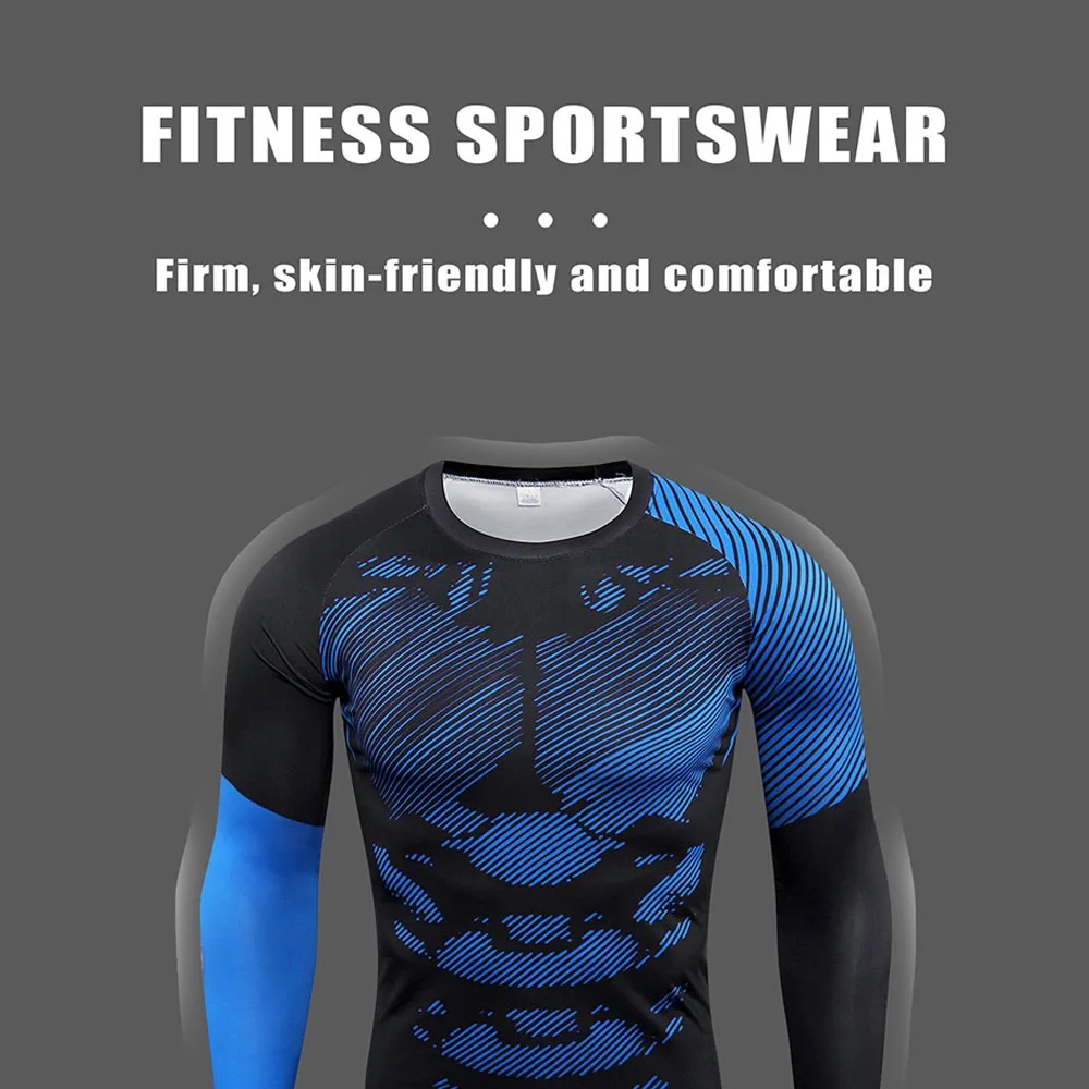 2-Piece Men's Sports Running Set Jogging Football Fitness Basketball Underwear Tight Fitting Sports Clothes Outdoor Sports