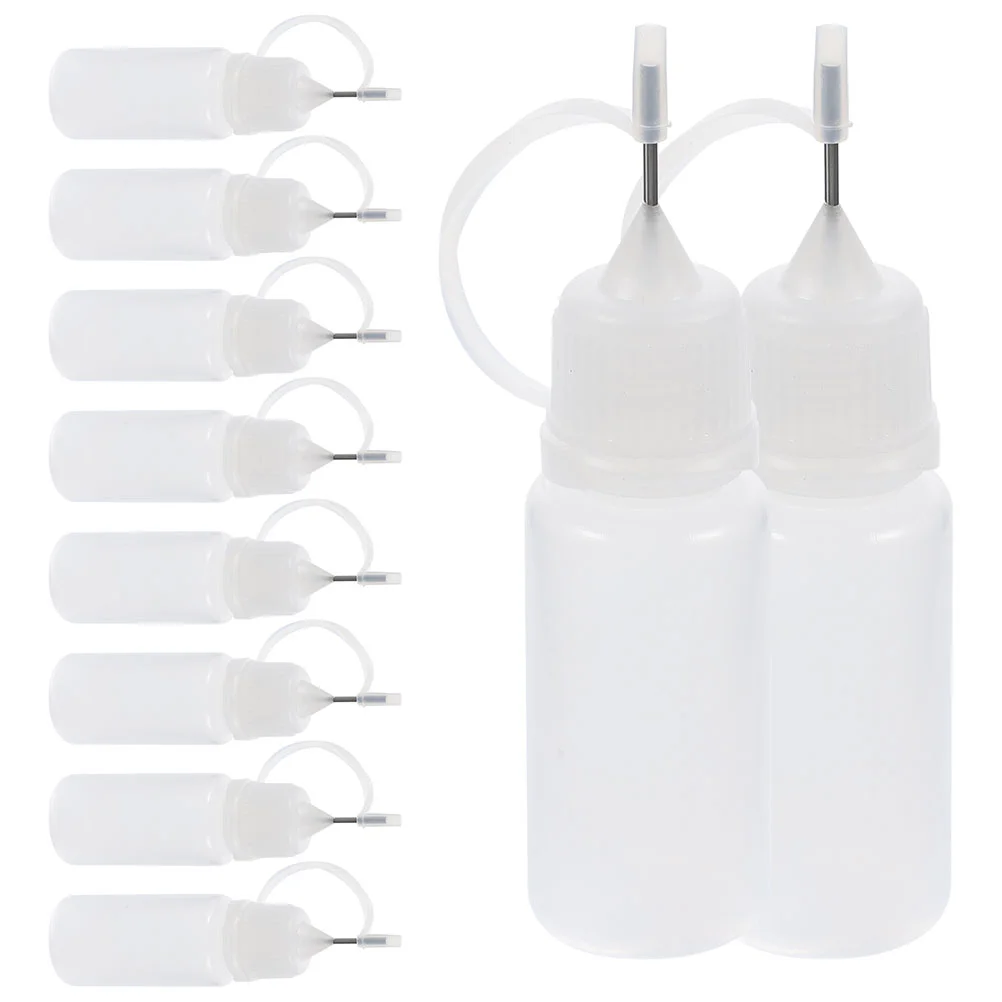 

30pcs Needle Tip Glue Bottles Empty Glue Bottles Needle Tip Squeeze Bottles Glue Squeeze Bottles(10ml)