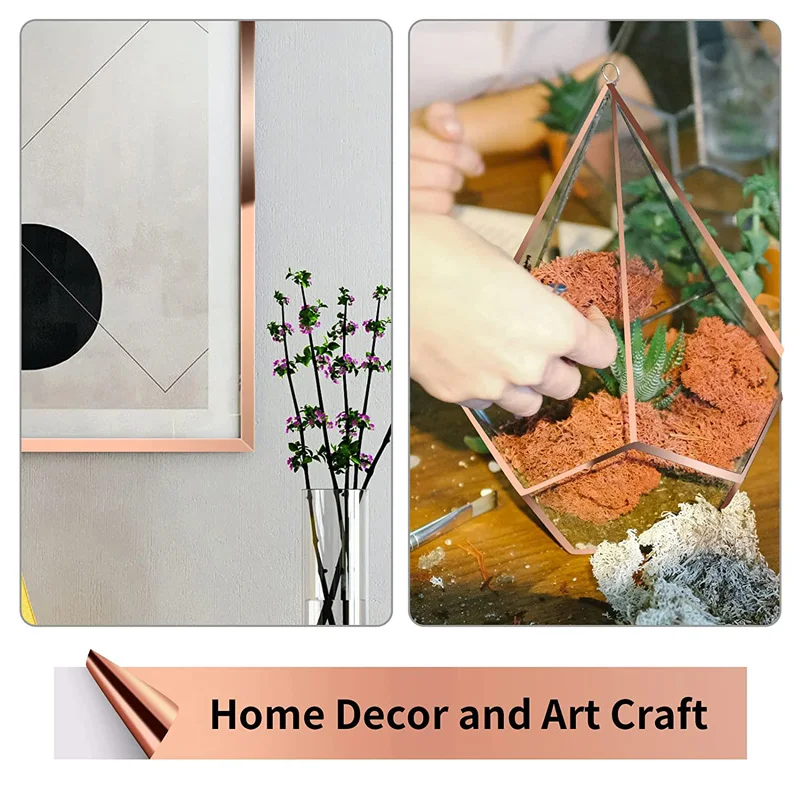 Nastro In Rame Biadesivo 5mm X 20m - 2 Rotoli Con Raschietto Per Vetrate Artistiche E Riparazioni Elettriche - Foto 4