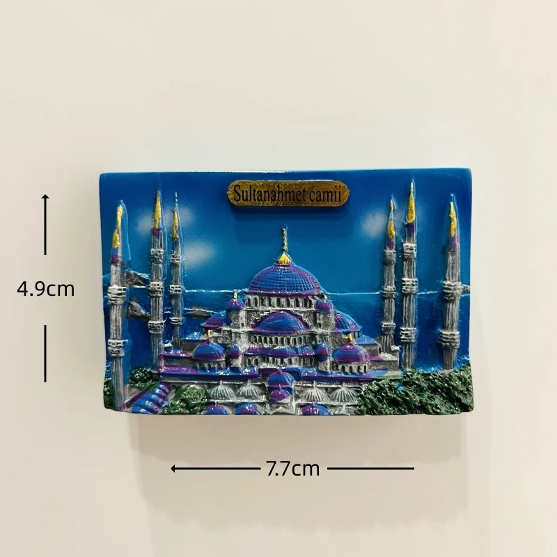MUYU Magnet 3D Istanbul Turchia - Frigorifero Lettere Style In Poliresina, Souvenir Da Viaggio, Dimensioni 4x12 Cm, Fatto A Mano