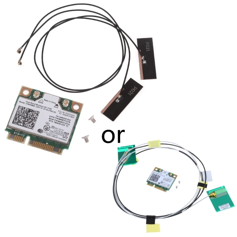 

3160 3160HMW 802.11n 433 Мбит/с двухдиапазонная полумини-PCie беспроводная Wi-Fi карта BT