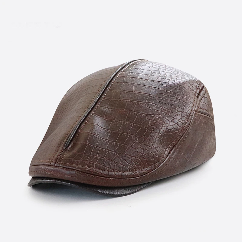 Uiterlijk excuus bodem 2022 Jamont New Vintage PU Leather Boina Baret Classic Petten Voor Mannen  Flat Hats For Men Bere Czapka Damska Berets Cap| | - AliExpress