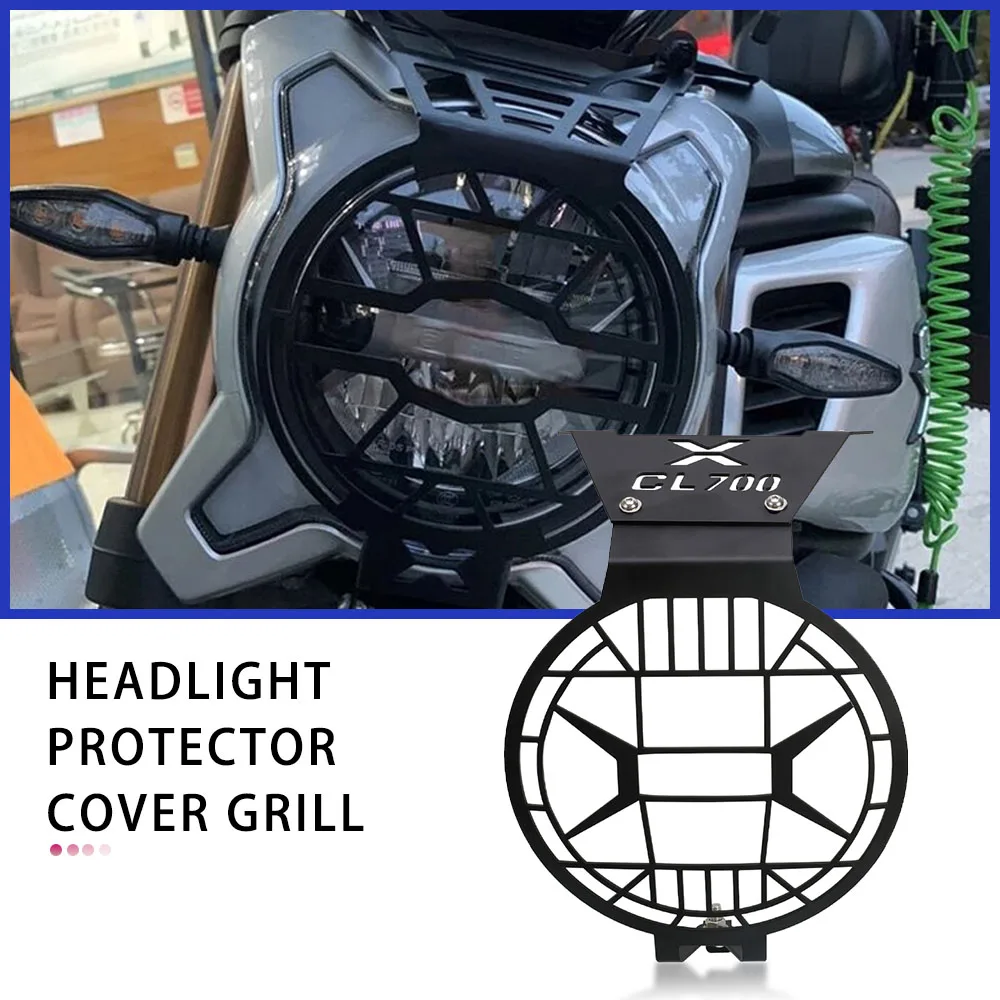 

700CL-X For CFMOTO 700CL-X CLX700 CLX700 700CLX 2020 2021 Motorcycle Headlight Head Light Guard Protector Cover Protection Grill