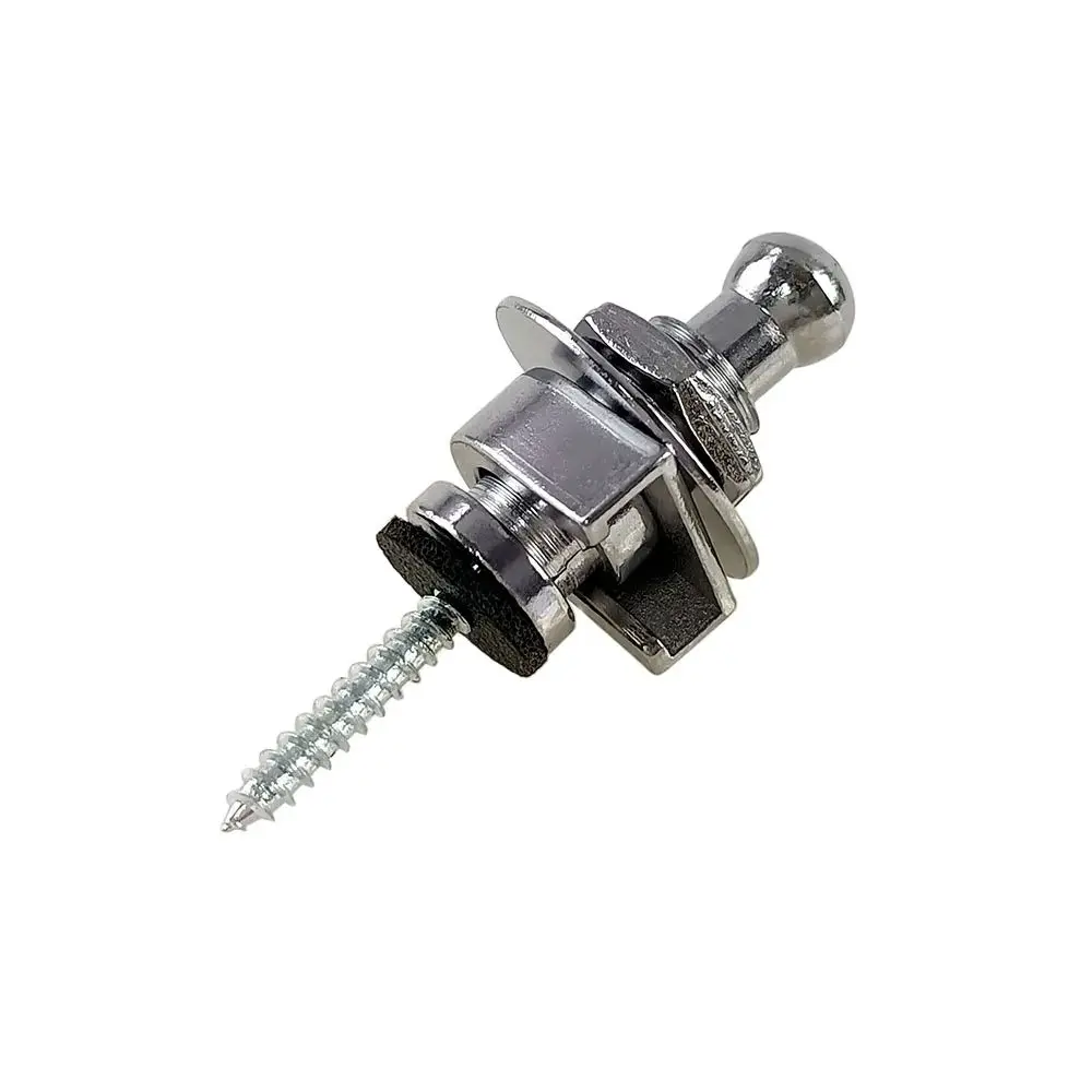 Heavy Duty Metal Guitar Strap Lock for Secure Instrument Hold