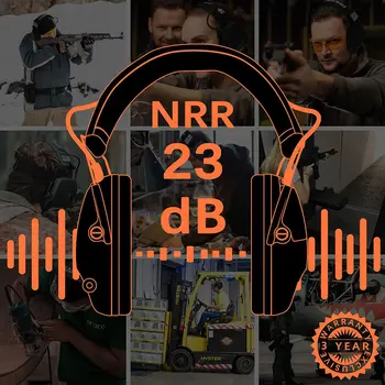 ZOHAN Ear Protection Electronic Hearing Protection Sparta Active Protector for Shooting Earmuffs NRR 23dB Noise Reduction 5