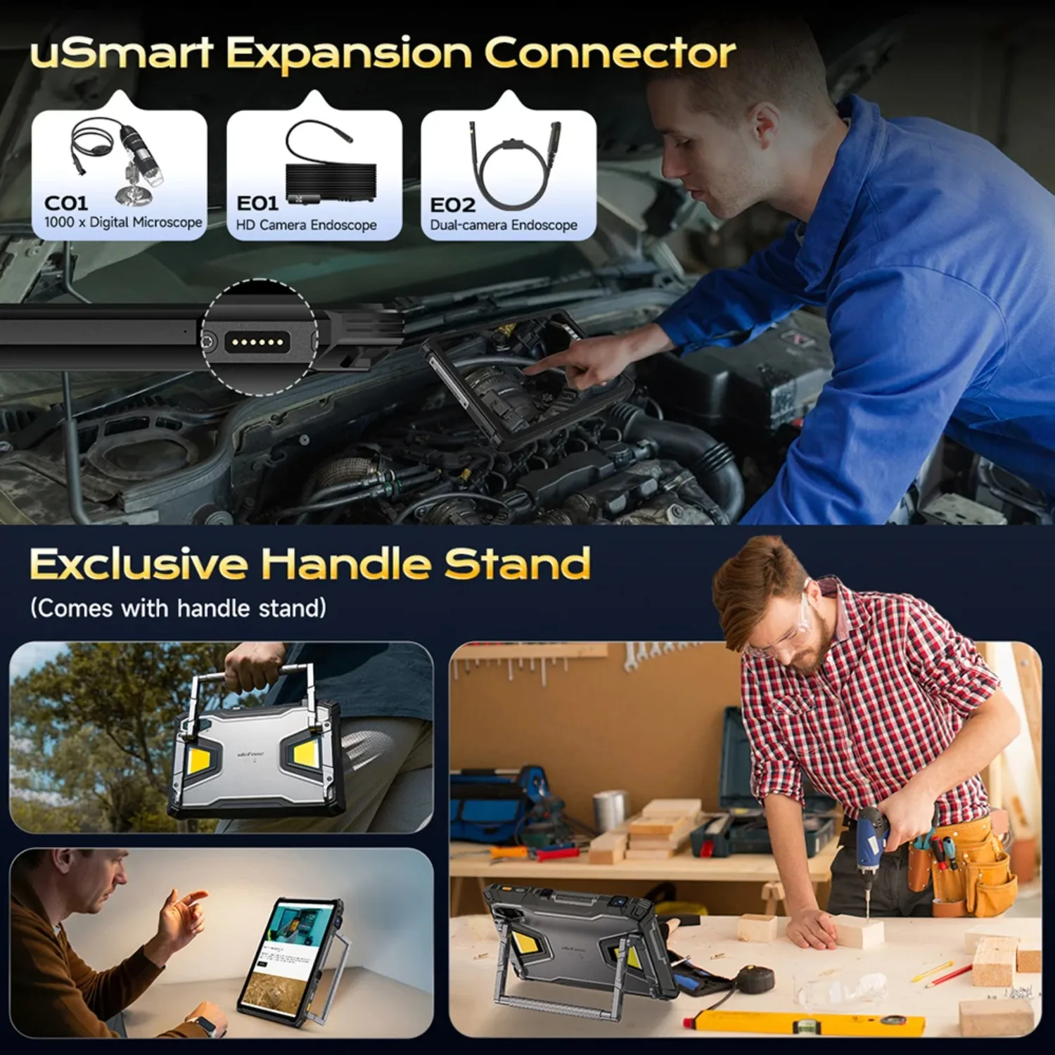 2025 NEW Ulefone Armor Pad 5 Ultra 5G 11“FHD Rugged Tablet 24200mAh Battery Portable Projector 200LM 12GB+512GB  Android 15 NFC