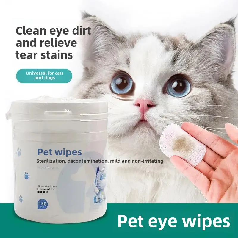 Pet Eye Cleaning Wet Towel Dog Cat Exclusive Tear Stain Removal Foot Butt Ear Cleaning No Wash Paper Towel Home Supplies