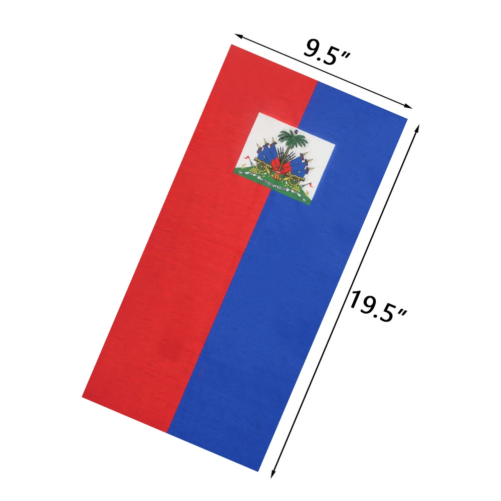 Haiti national flag bandana outdoor headband running cycling scarf women neck gaiter cover breathable fishing face mask for men face mask cycling bandana cycling mask neck gaiter