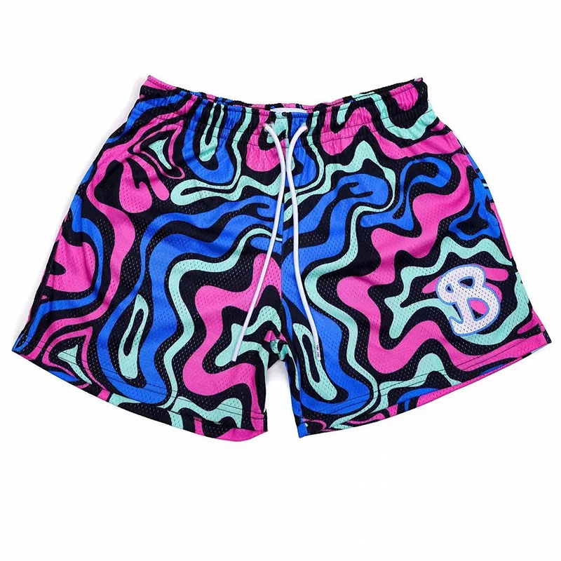 BUCKETSQUAD Summer Mesh Basketball Shorts Men Quick Drying Loose Sports short pants Casual Trend Running Beach shorts men's 6