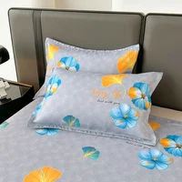 Retro Classic Pattern Printed Bed Sheet Set Soft Comfortable Flat Sheet with Pillowcases Farmhouse Bedroom Decor Bedding Set 6