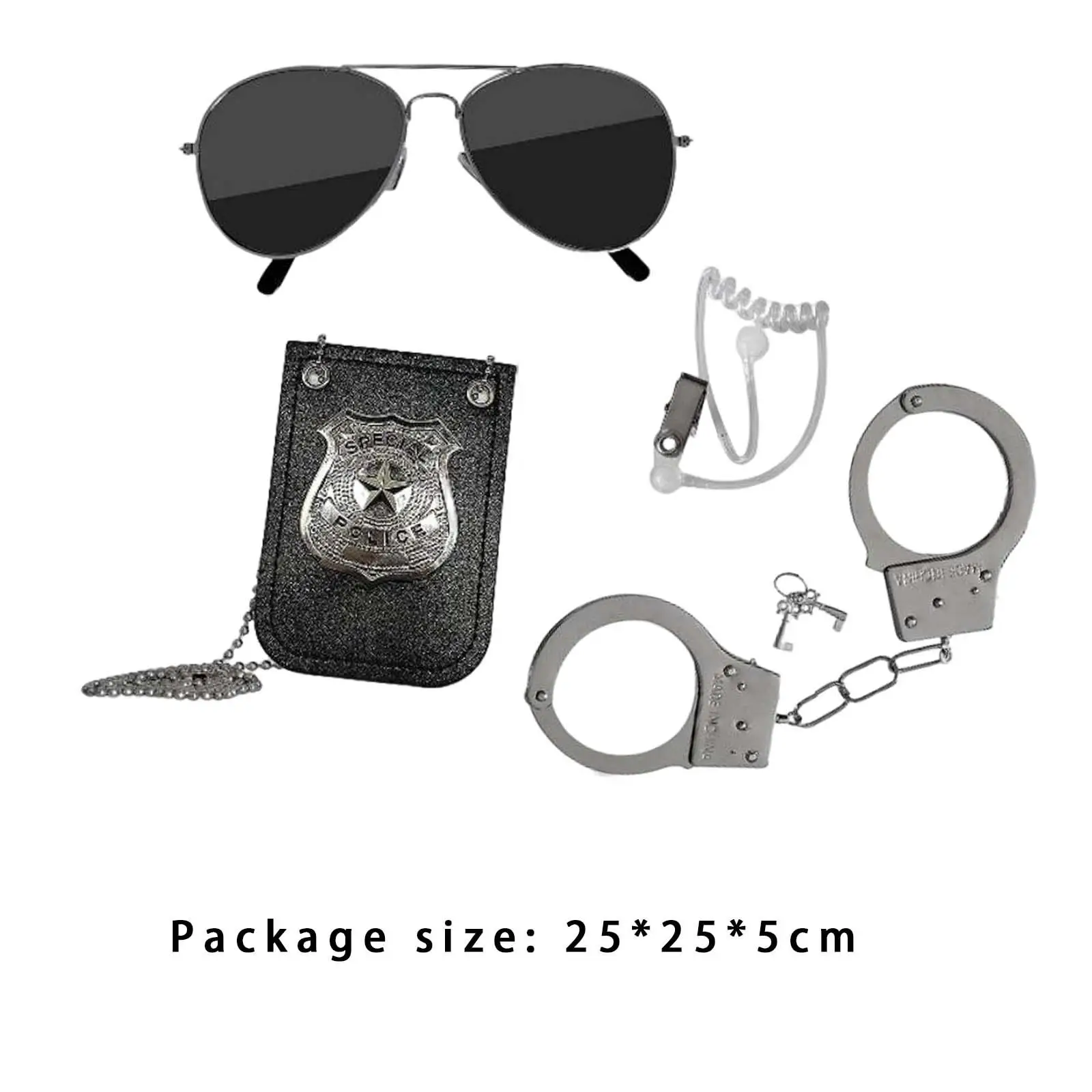 Pretend Police Cop Officer Toy for Halloween Costumes Theater Props Child