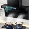 7-shaped household range hood with large suction power, kitchen top and side double suction range hood 3