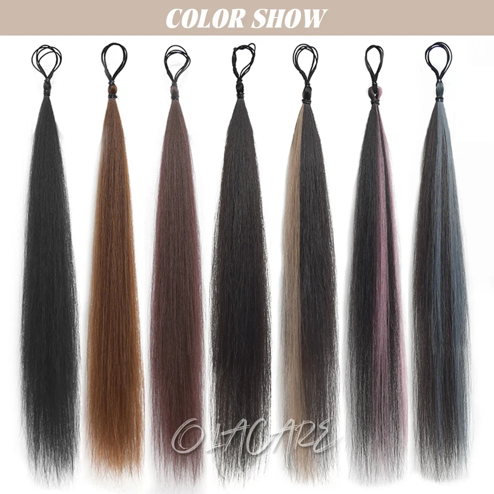 Synthetic Hair Bun for Women Curly Straight Messy Updo