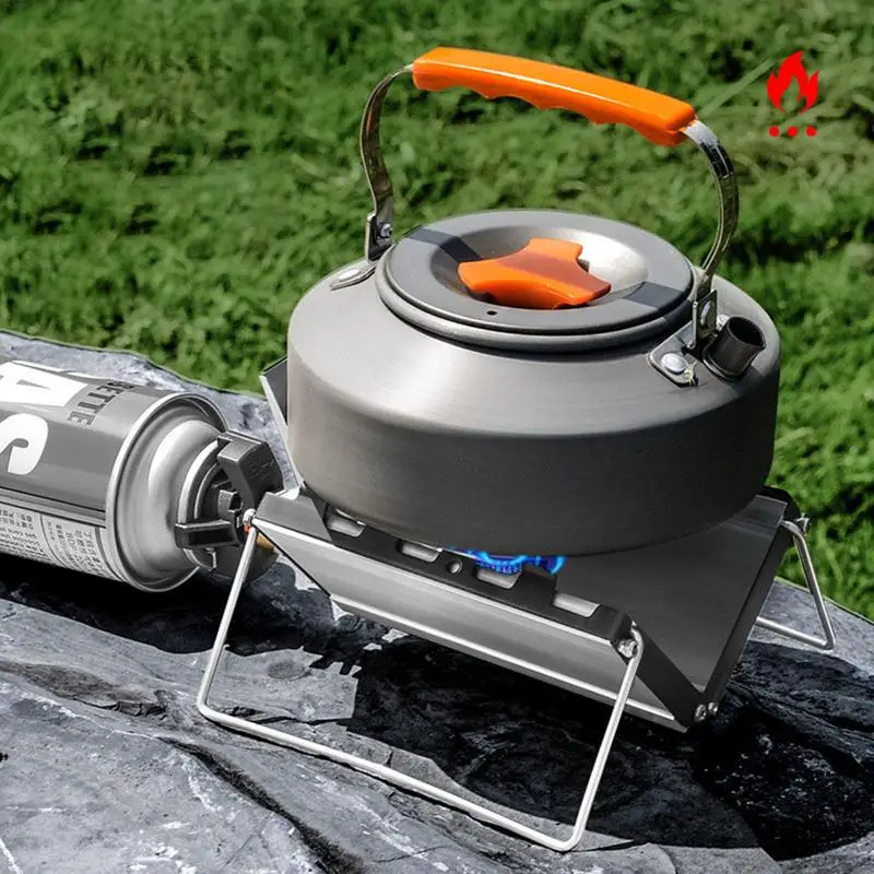 Portable Camping Gas Stove Folding mini Cassette Stove  Windproof 2600W Foldable Burner Boiled water stove for camping supplies