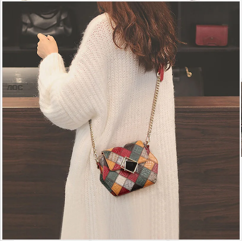 Women's Vintage Shoulder Bags Factory Genuine Leather Crossbody