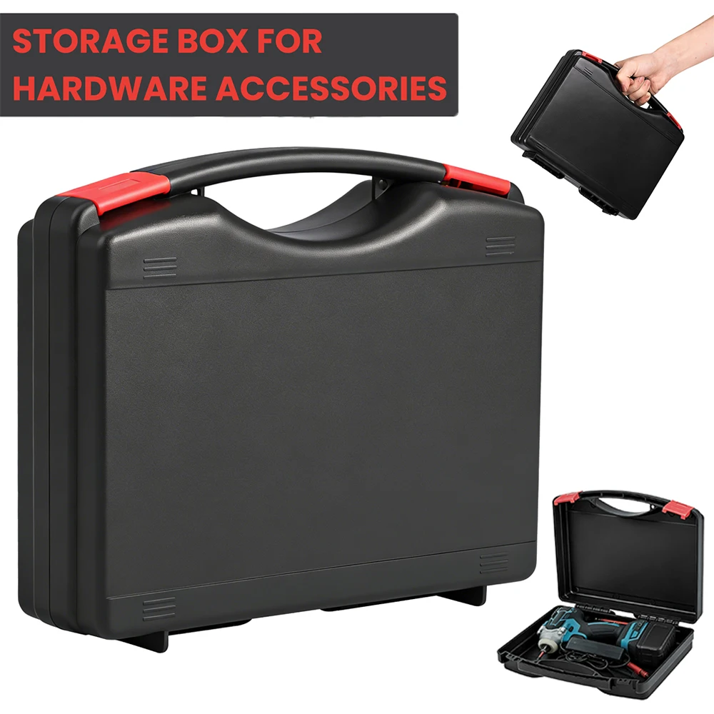 Compact Shatterproof Portable Tool Storage Case with Dual Latch for Home, Workshop, and Car