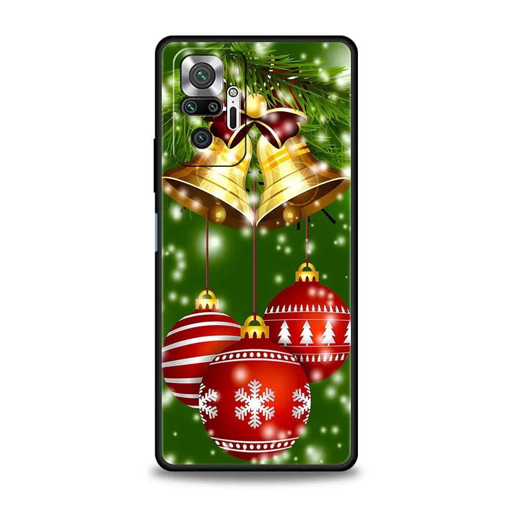 Funda de dibujos animados de Año Nuevo de Navidad para Xiaomi Redmi Note 12, 11, 10C, 10, 9s Pro, 7, 9, 9A, 9C, 8T, 9T, 5G, K40, 4G, funda de teléfono para juegos