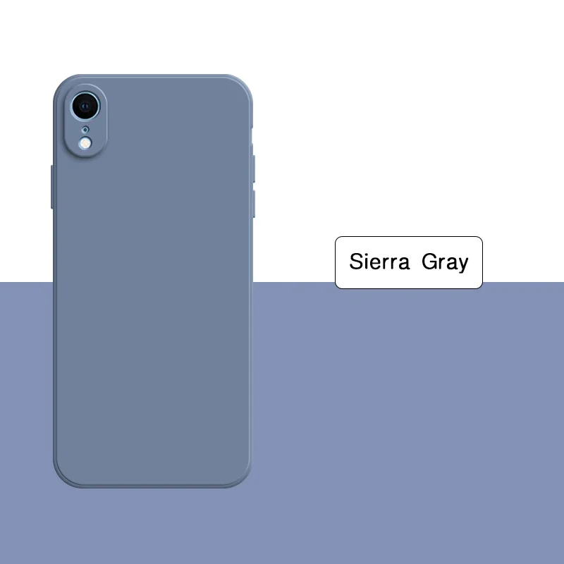 Premium Liquid Silicone Phone Case - Soft Solid Color Back Cover