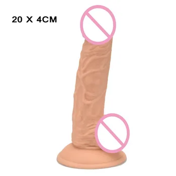 Hismith Realistic Silicone Dildo with Suction Cup for Women Waterproof Penis Toy Soft Jelly Dildos for Lesbian and Masturbators 3