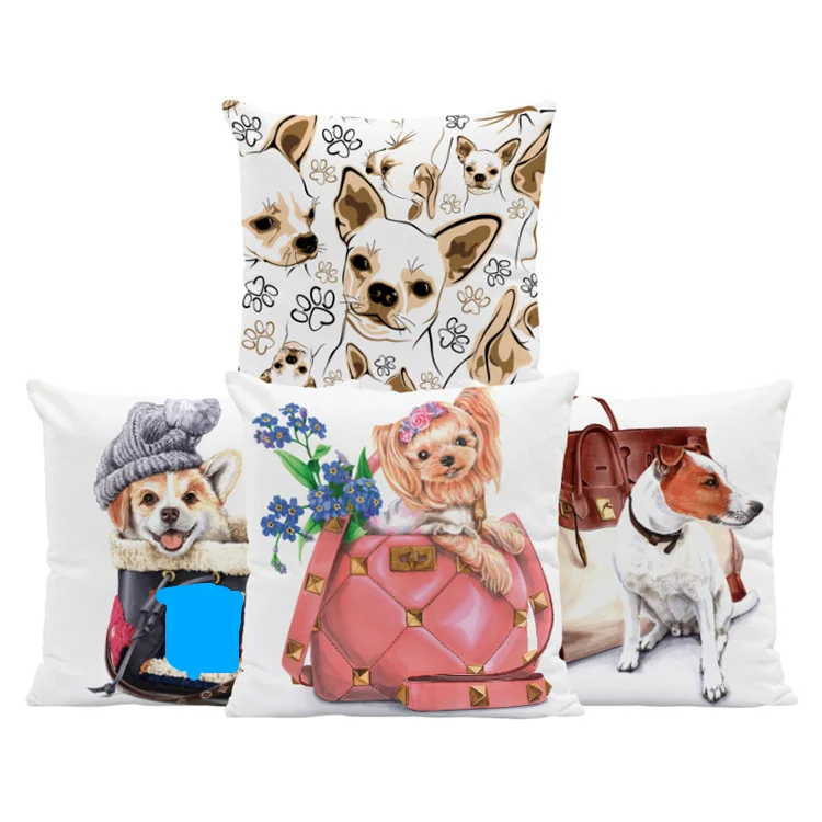 

Роскошная наволочка с мультяшным щенком, Милая женская декоративная внутренняя наволочка для домашнего декора гостиной, наволочки для дивана или кровати