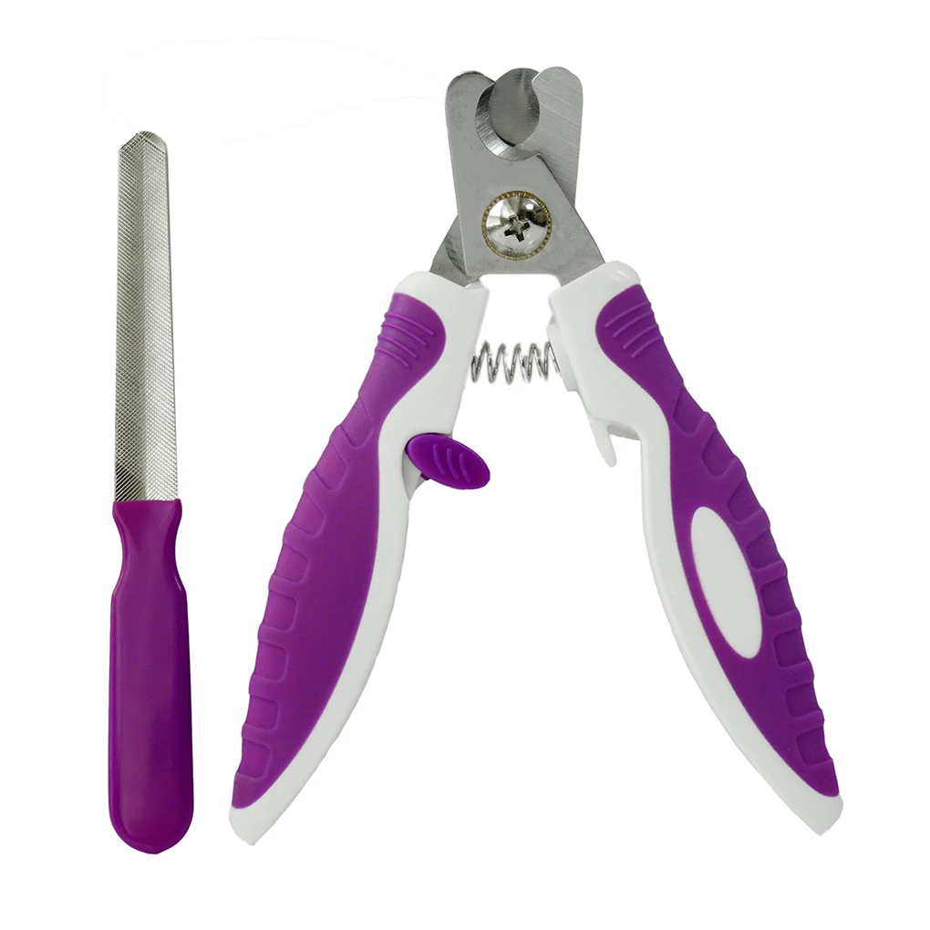 Pets ABS Stainless Steel Nail Clippers Scissors Files Dogs Cats Claw Trimmer Cutter Grooming Tools Set