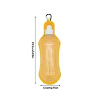 500ml Portable Dog Water Bottle Foldable Pet Feeder Bowl Water Bottle Pets Outdoor Travel Drinking Dog Bowls 6