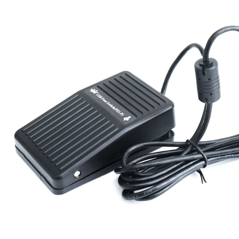 DN59 High Responsiveness USB Foot Pedal Switcher USB Footswitch with Customizable Control for Video Editing and Gaming