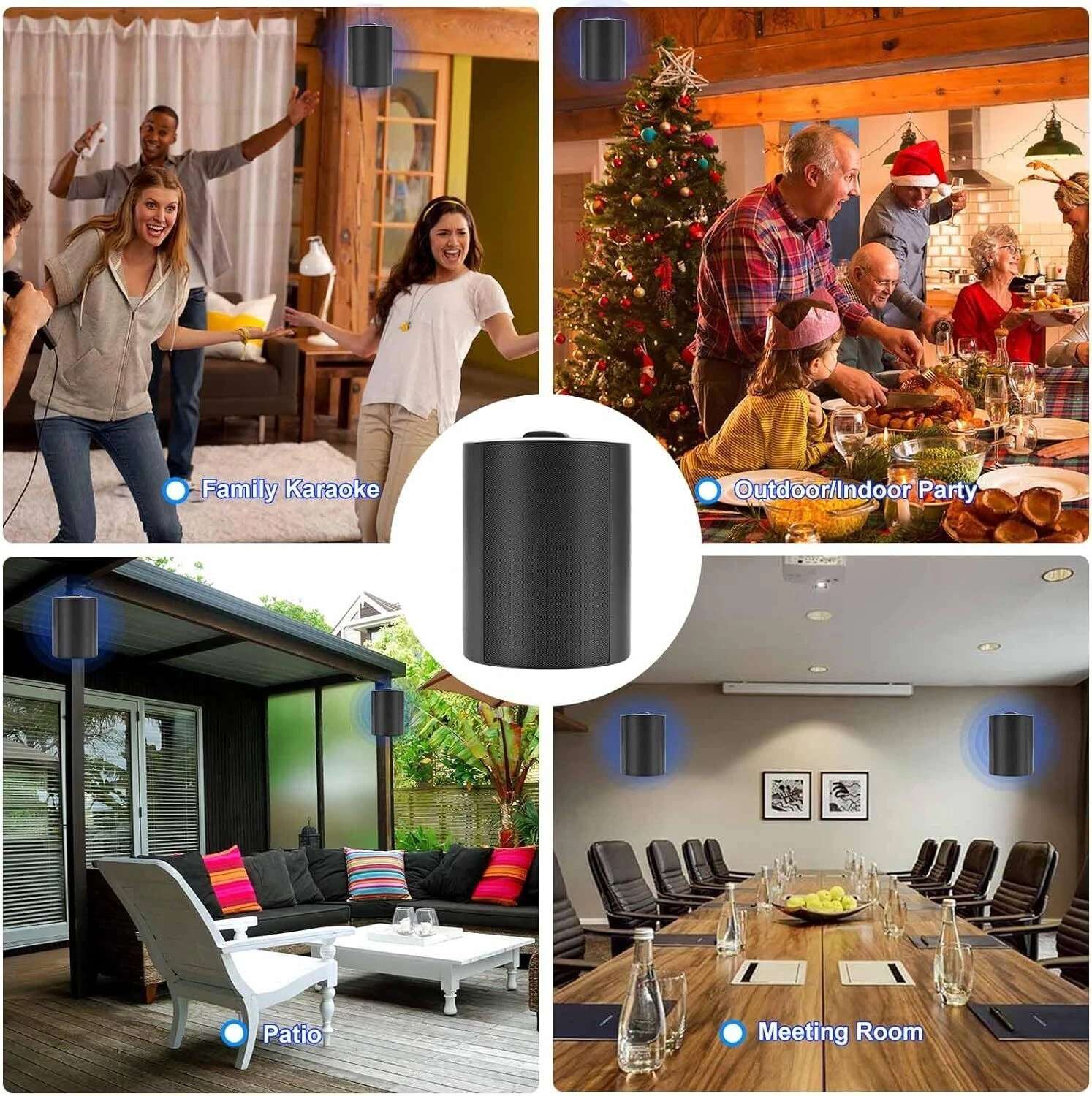 هيرديو 2 قطعة 4 بوصة 200 وات مكبرات صوت سلبية خارج...