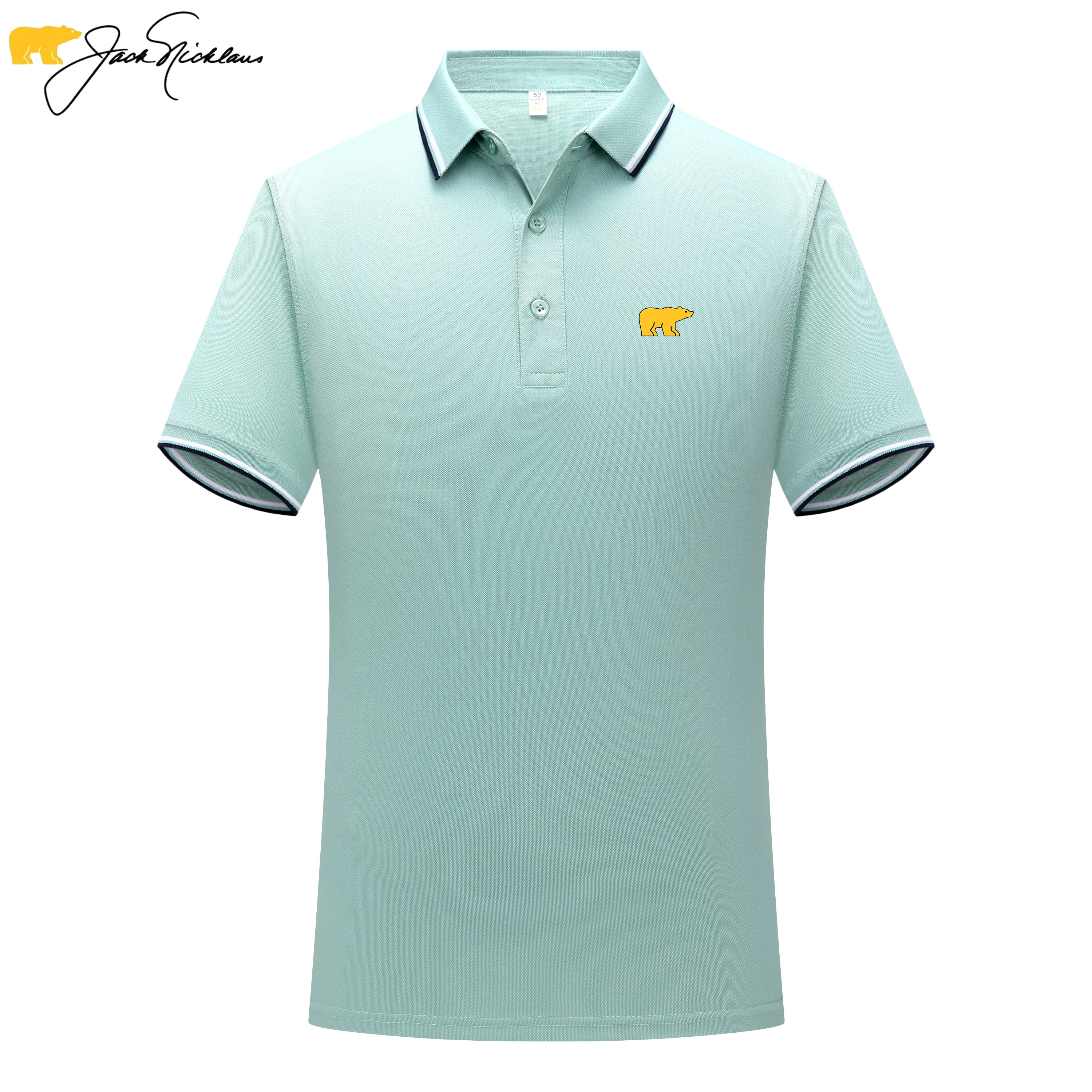 

Jack Nicklaus Summer New Trend High Quality POLO Shirt Business Casual Comfortable Breathable Luxury Style High Sense of Fashion