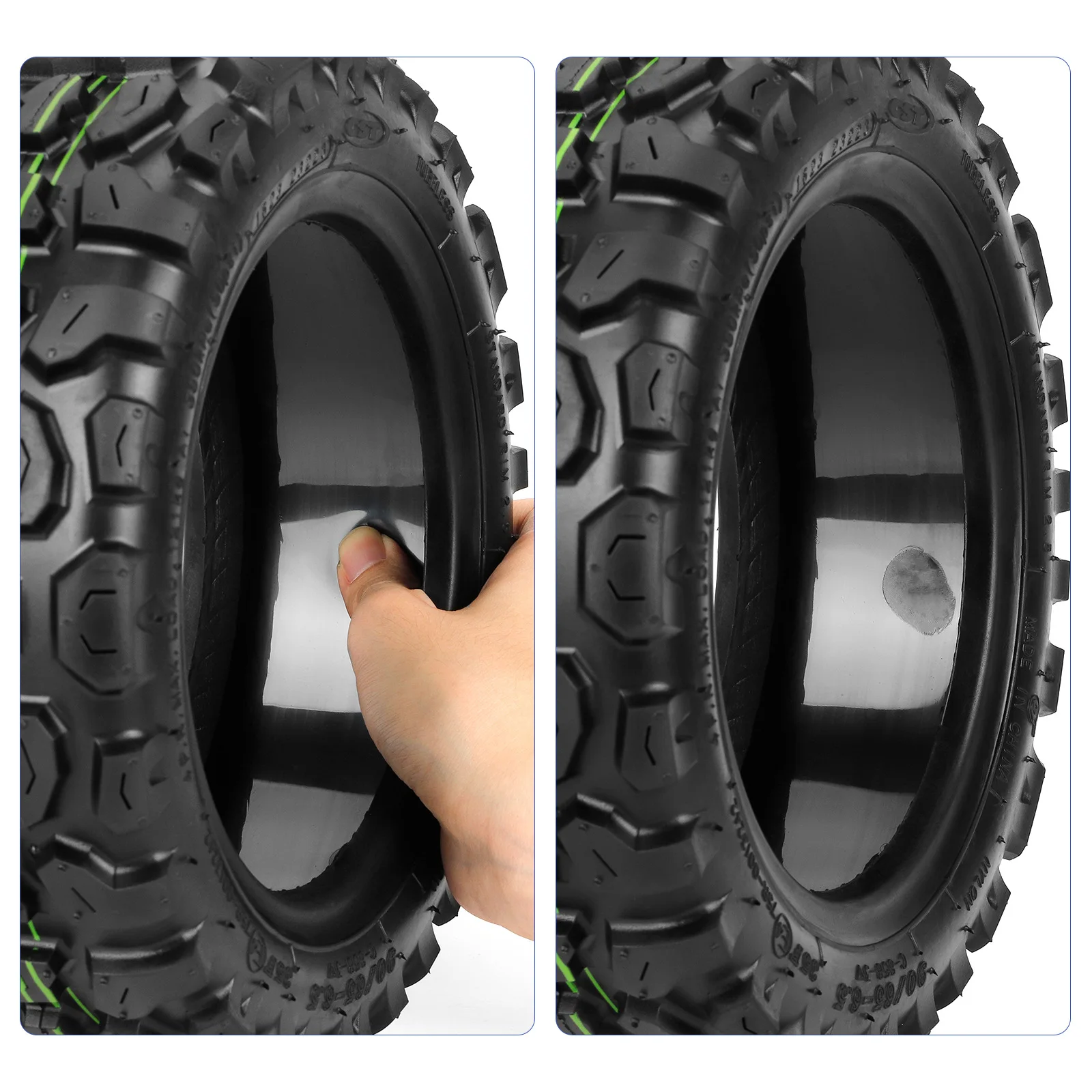 11 Inch 90/65-6.5 Off-Road Tubeless Self-healing Gel Tire