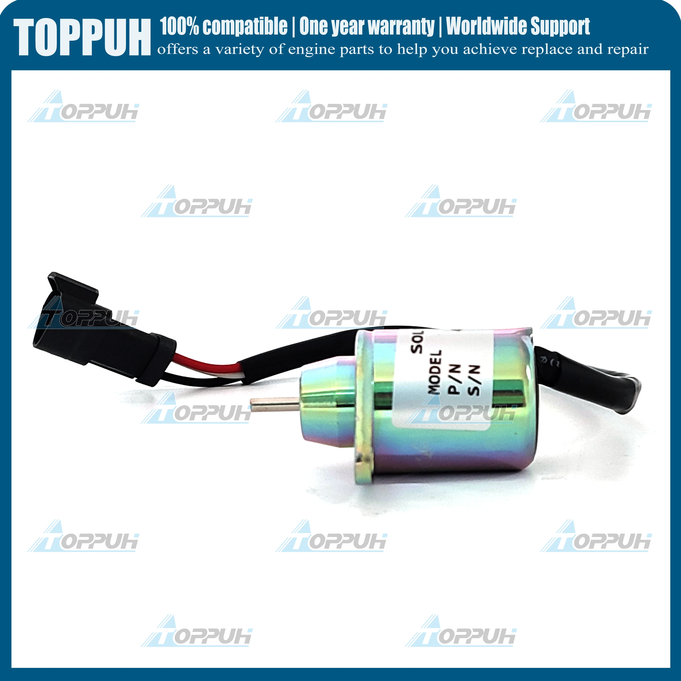 41-6383 Solenoid Fuel Stop Shut-Off 12V For Thermo King TK TK416383 416383 416-383