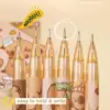 6 Pcs Cute Mechanical Pencils with Eraser 0.5mm Cartoon Capybara Mechanical Pencil Light Pencil for Kids Boy Girl Women 4