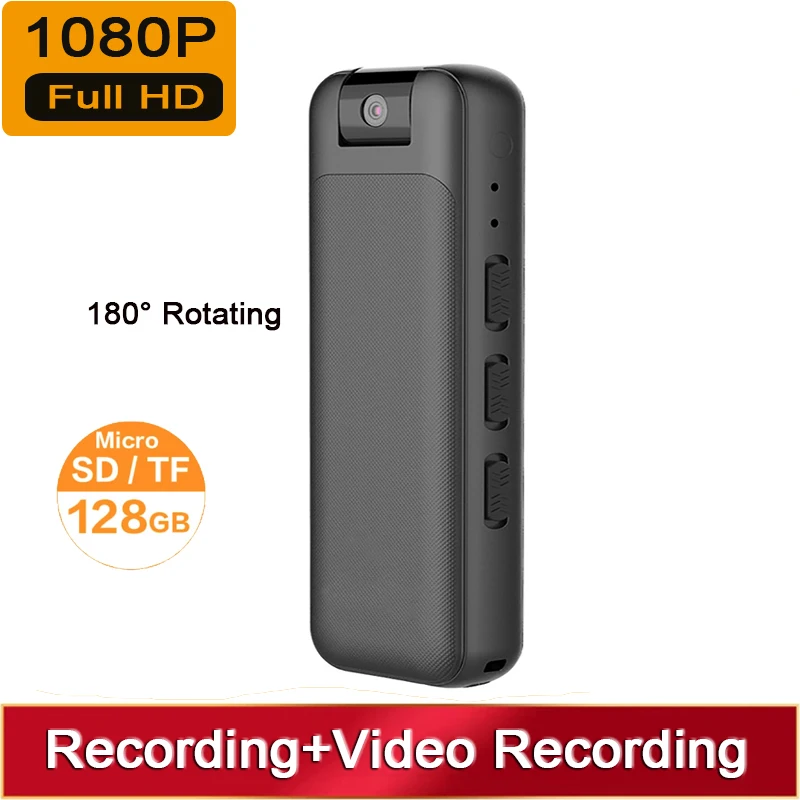 Mini Videocamere Full Hd 1080P Micro Videocamera Per Visione Notturna Dv Videoregistratore Vocale Con 180 Rotante Len Smart Home 80 Cam
