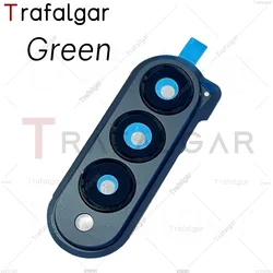 Rear Camera Glass Lens with Frame Bezel Replacement for Samsung Galaxy Z Fold4 (Green)