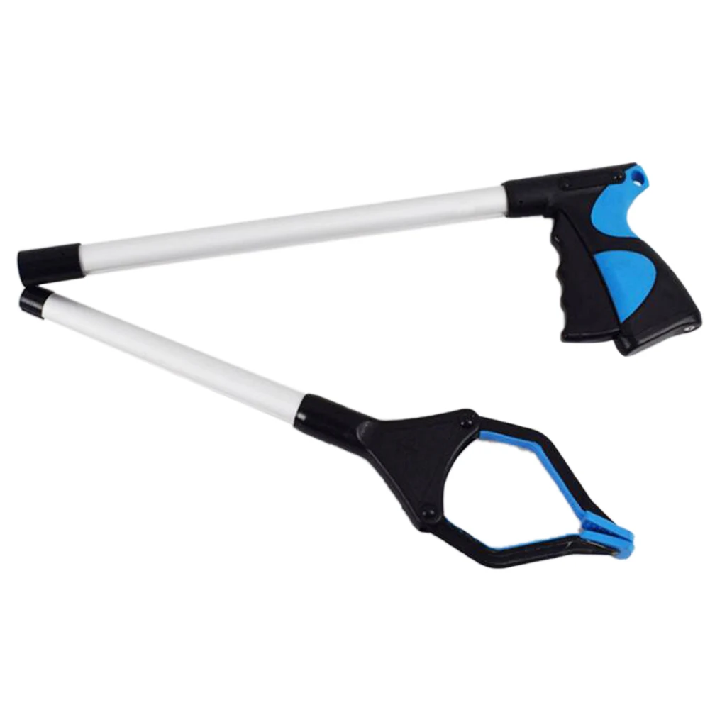 

81cm Pick And Grab Tool Long Folding Telescopic Trash Clamp Pick Up Tool Aluminum Garbage Clip Hand Grabber For Waste Collection