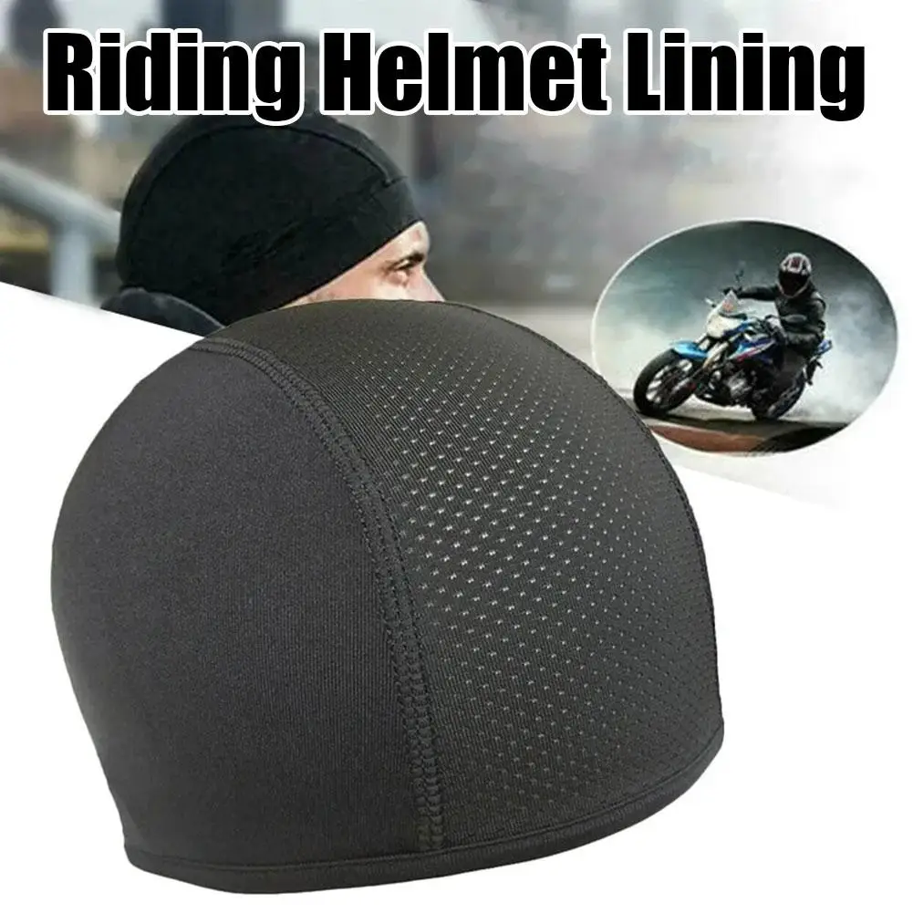 Cycling Caps Motorcycle Cycling Cap Quick Dry Breathable Moisture Helmet Lined Sport Under Wicking Accessories Inner Dome