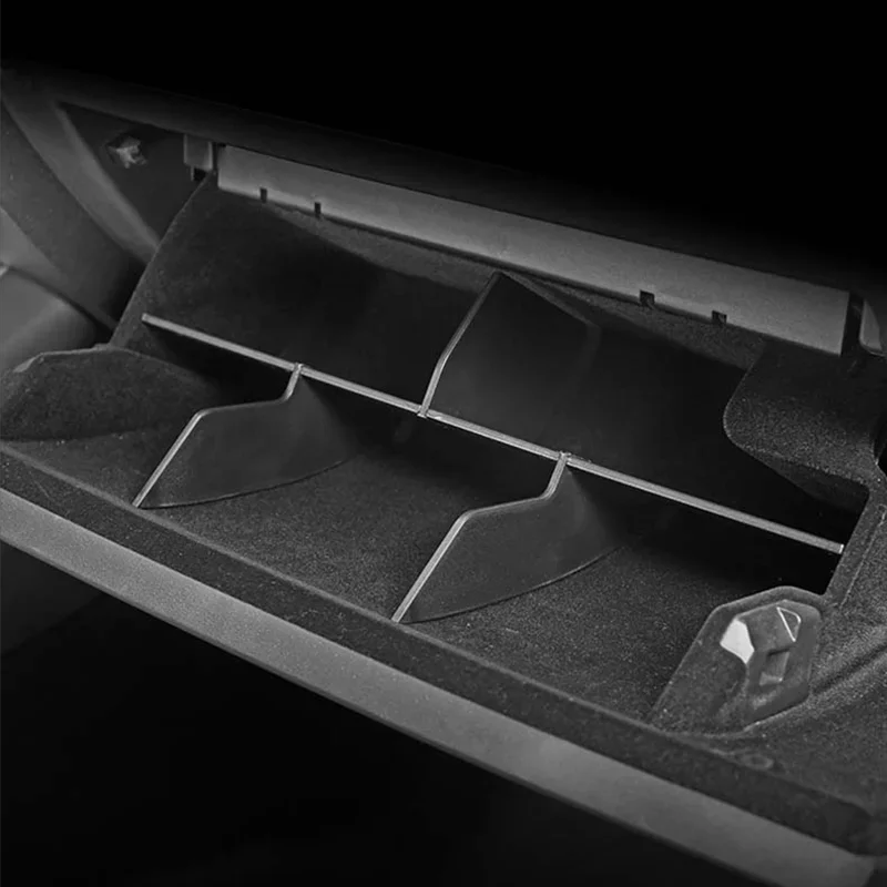 Glove Box Divider Organizer Center Console Storage Partition Plates Glovebox Shelf Car Accessories for Tesla Model 3 car console organizer