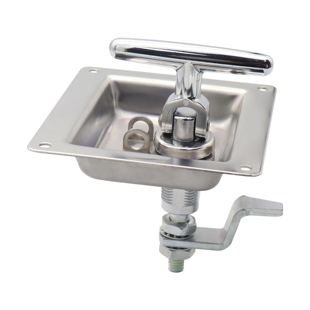 

Tool Box Folding T Handle Latches Stainless Steel Locks Tool For Trailer Door RV Truck Bed Toolboxes Dropshipping