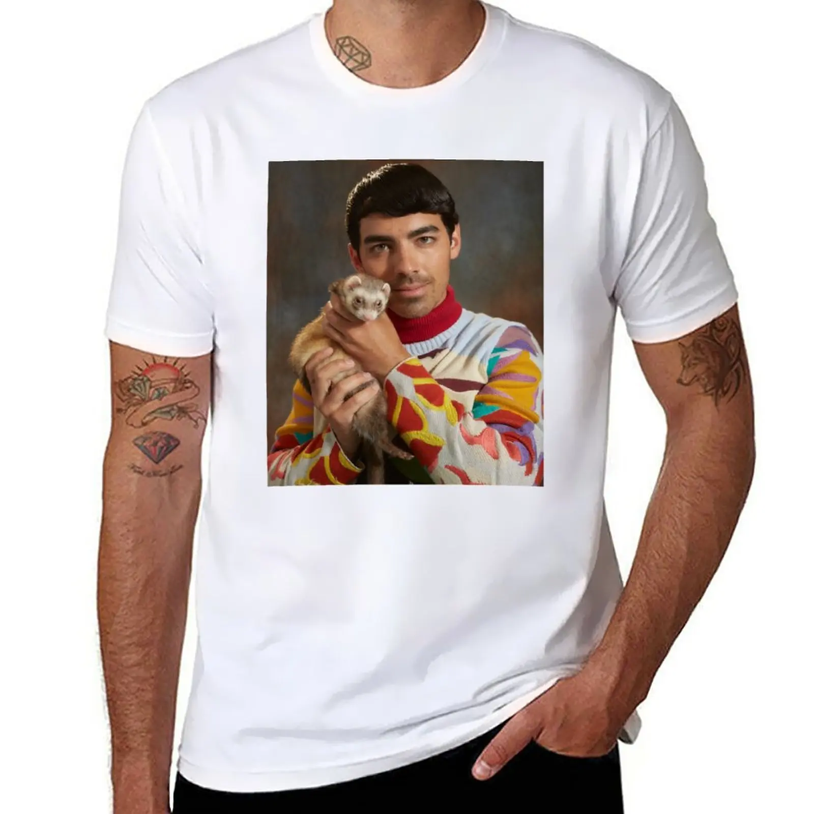 

husband T-Shirt oversized kawaii clothes T-shirts for men cotton