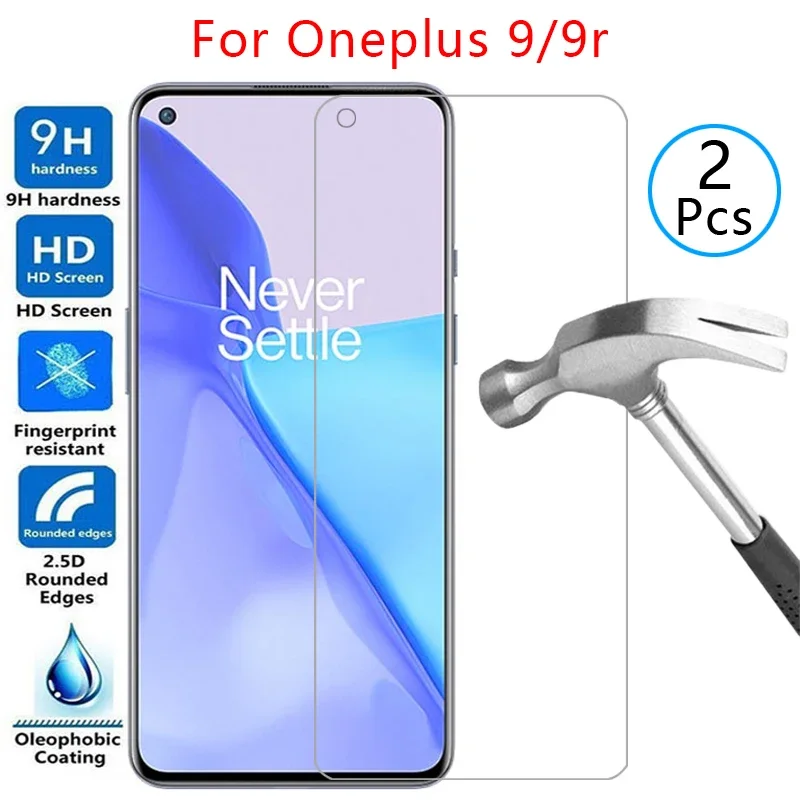 

case for oneplus 9 9r cover screen protector tempered glass on one plus plus9 r r9 plus9r oneplus9r protective phone coque bag