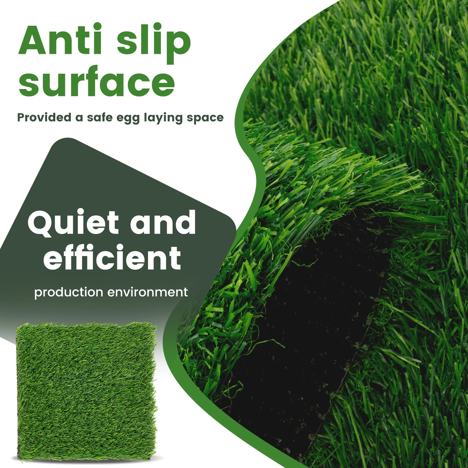 6Pcs Chicken Nesting Pads 12inch Square Chicken Laying Pads Nonslip Chicken Coop Nest Liners Soft Reusable Poultry Supplies