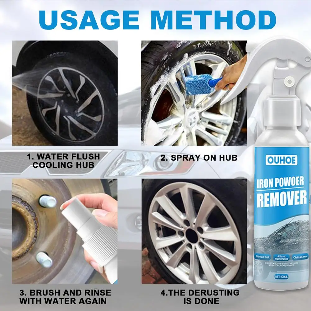 Car Paint & Wheel Iron Particles Powder Cleaning Super Rust & Dust Remover  Spray Metal Surface Multi-purpose Cleaning Hgkj S18 - Paint Care -  AliExpress